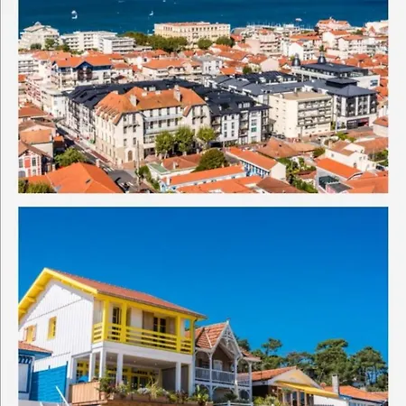 Vue Sur Baie Et Ocean, 100 M De La Et Du Centre Par Chemin Prive Arcachon